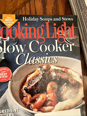 2014 Lot of 4 Cooking Light Magazines, Jan/Feb, April, May and December 2014